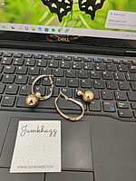Gold Toned & Gold Plated Hoop Earring (JFE293)
