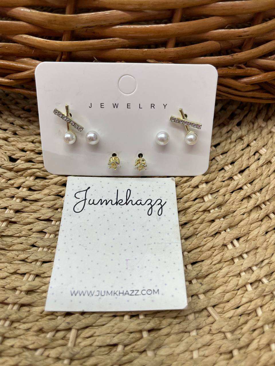 Three earring card JFE694 Three earring card JFE694