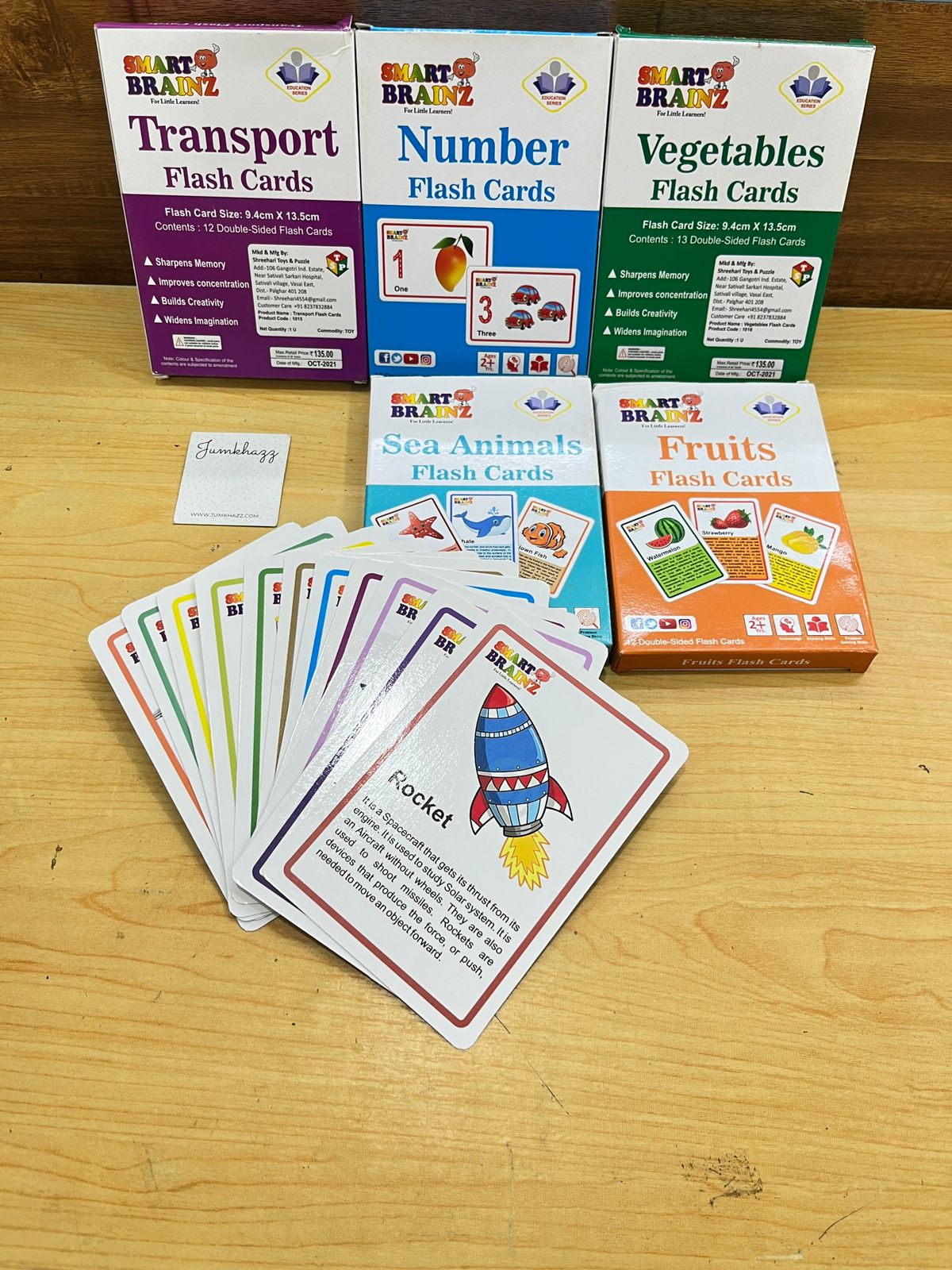 DoubleSided Flash Cards (Age 2+ Year)(JKSET03)