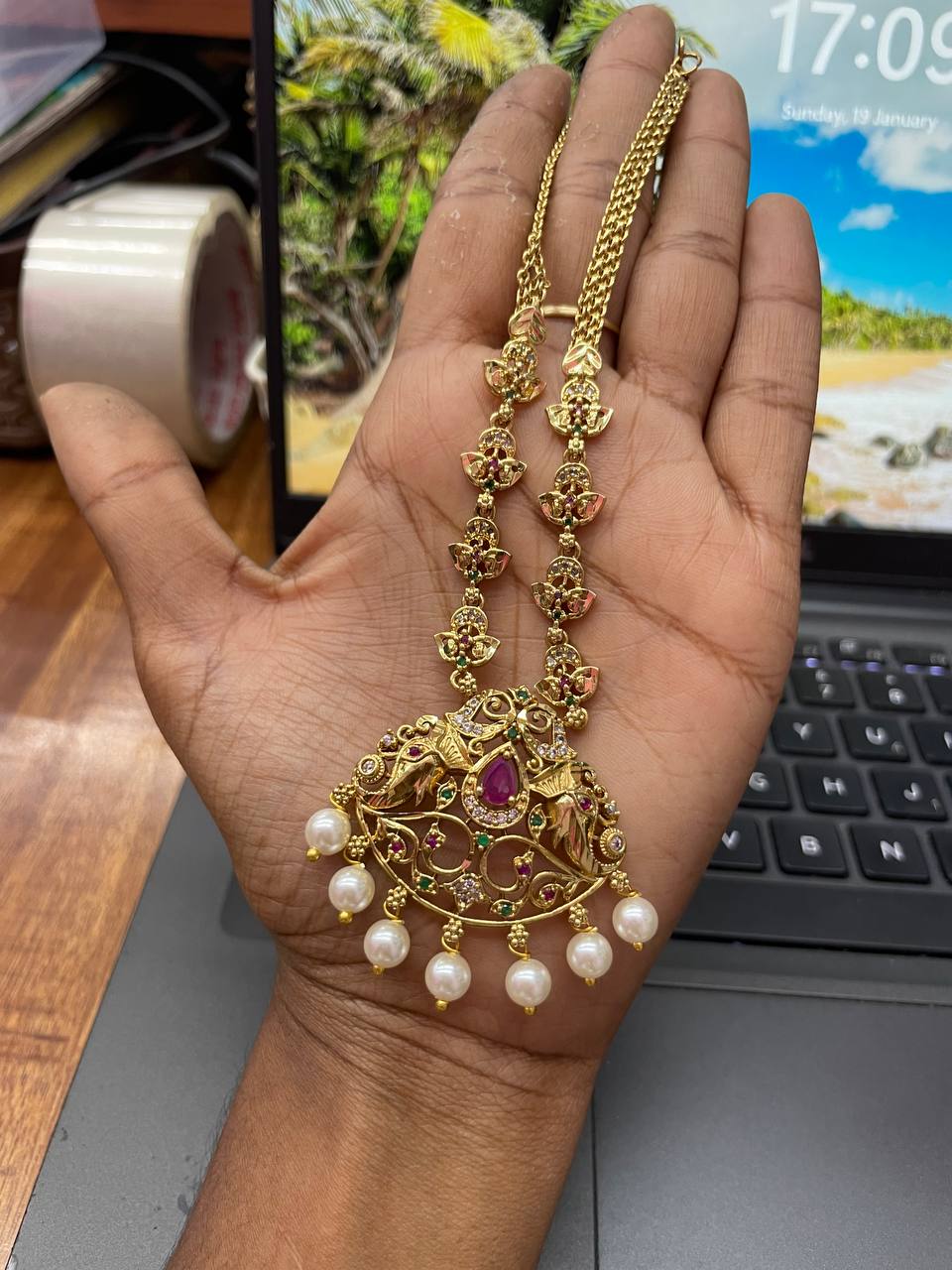 Long AD Necklace JNC113