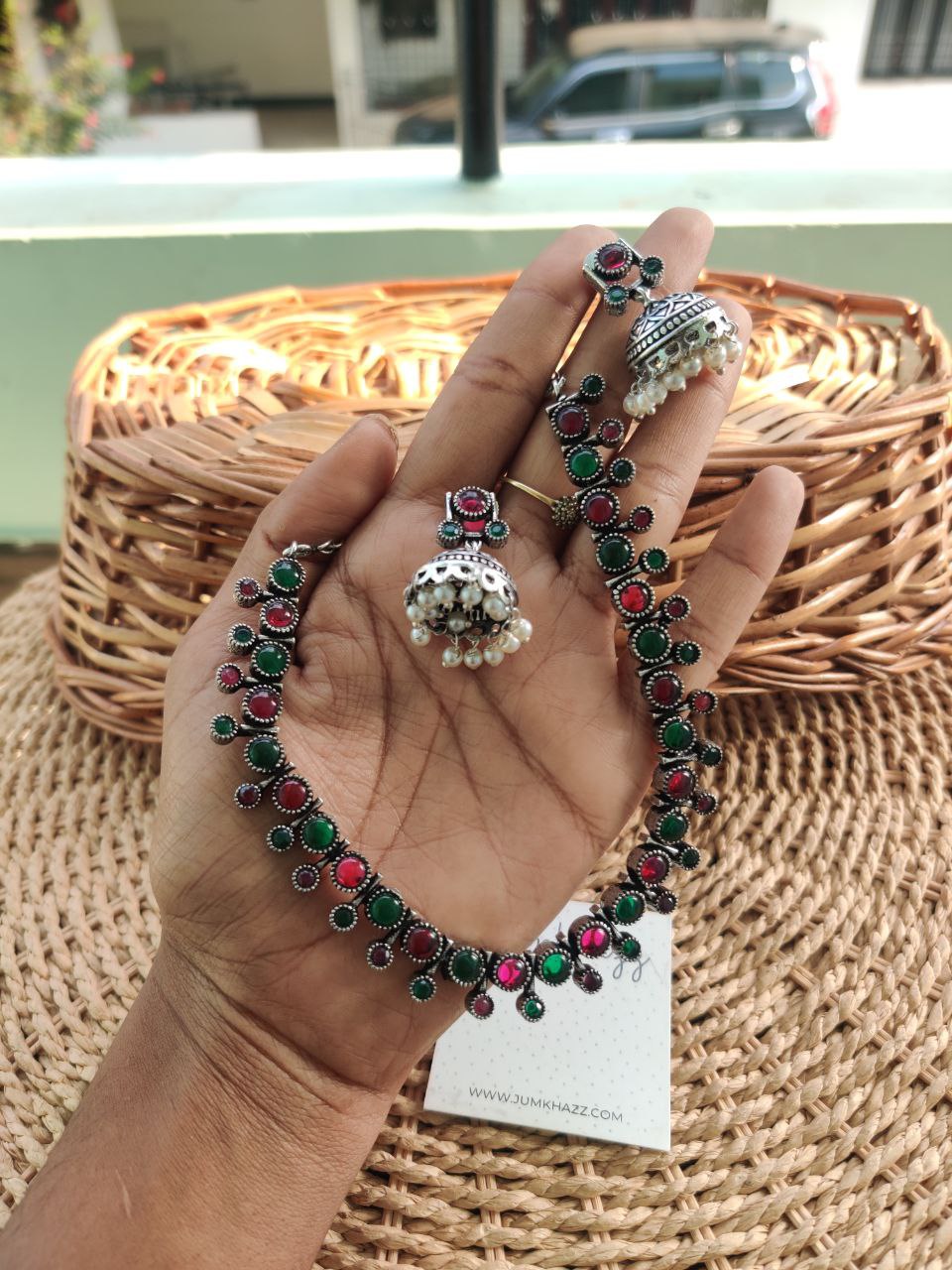 neckpiece with jumkha JNC144