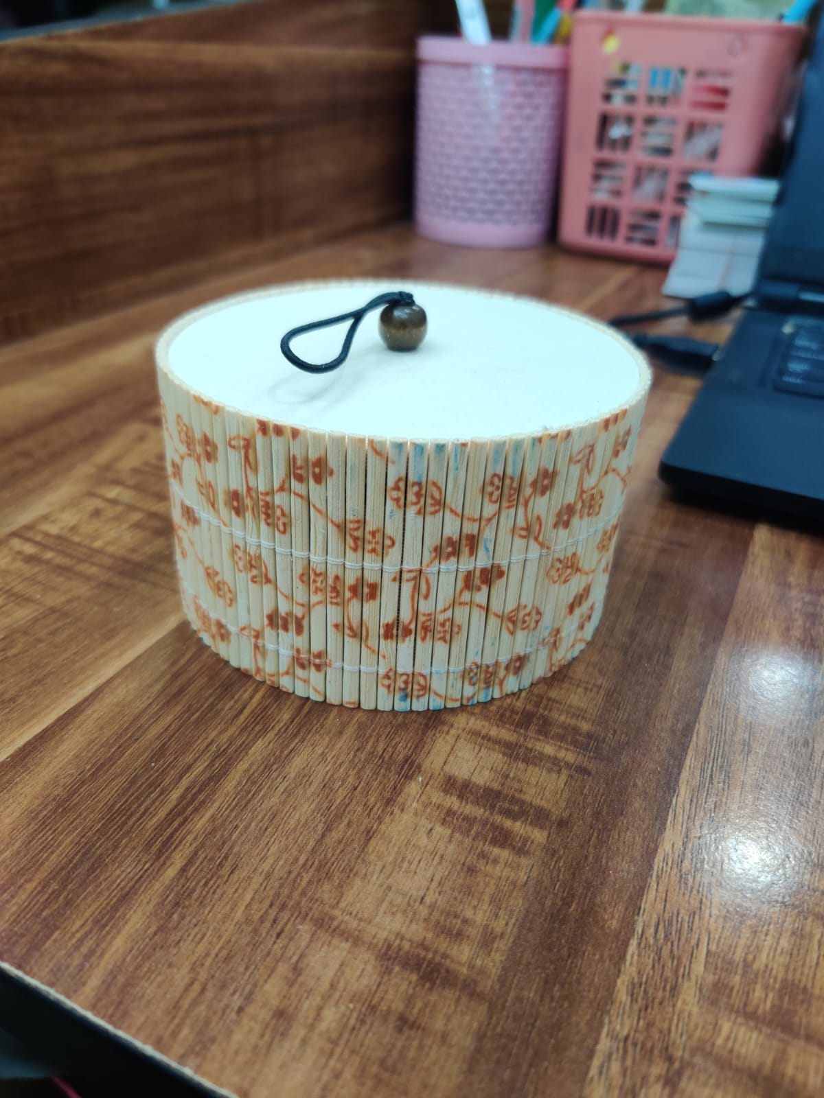 Round Bamboo Box Round Bamboo Box
