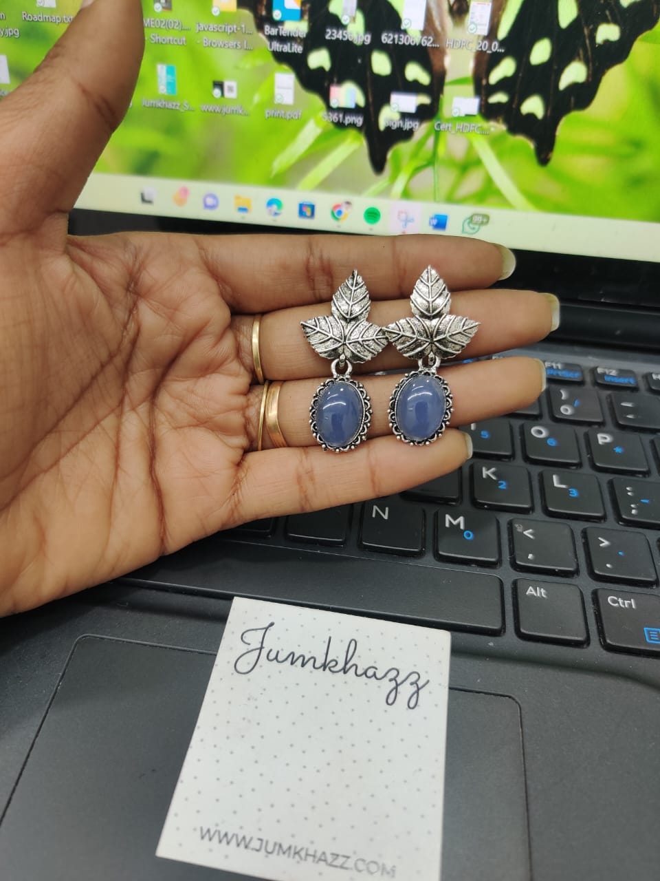Leaf Colorful Stud(JST573)