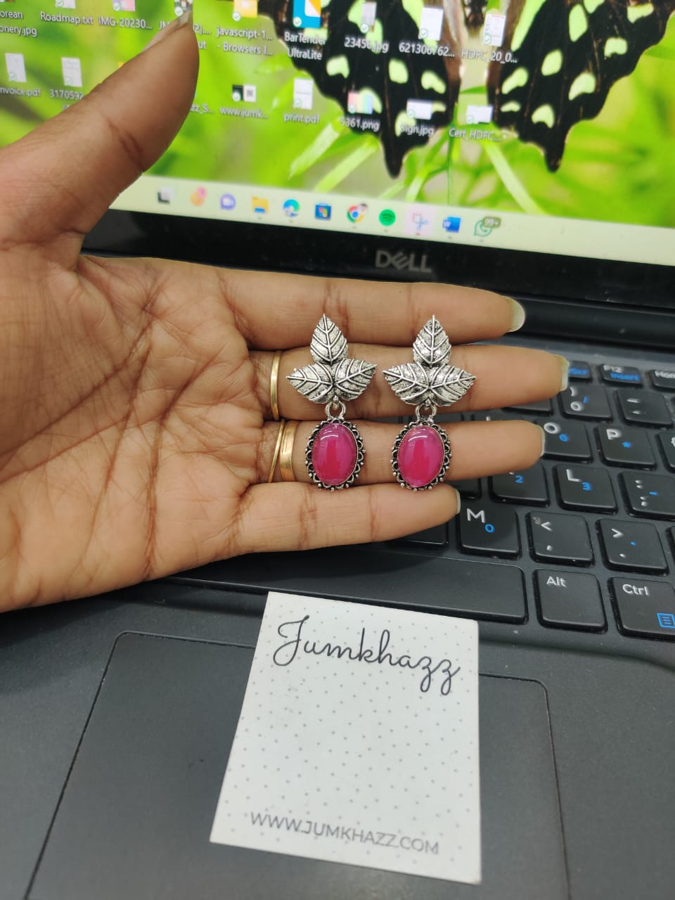 Leaf Colorful Stud(JST573)