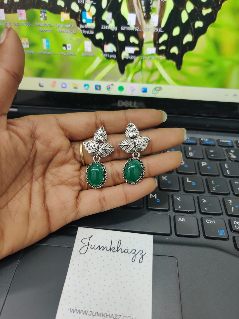 Leaf Colorful Stud(JST573)