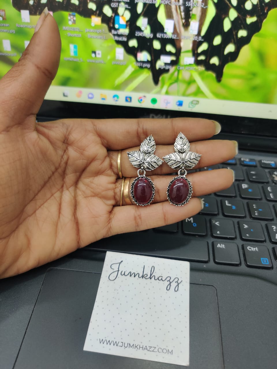 Leaf Colorful Stud(JST573)