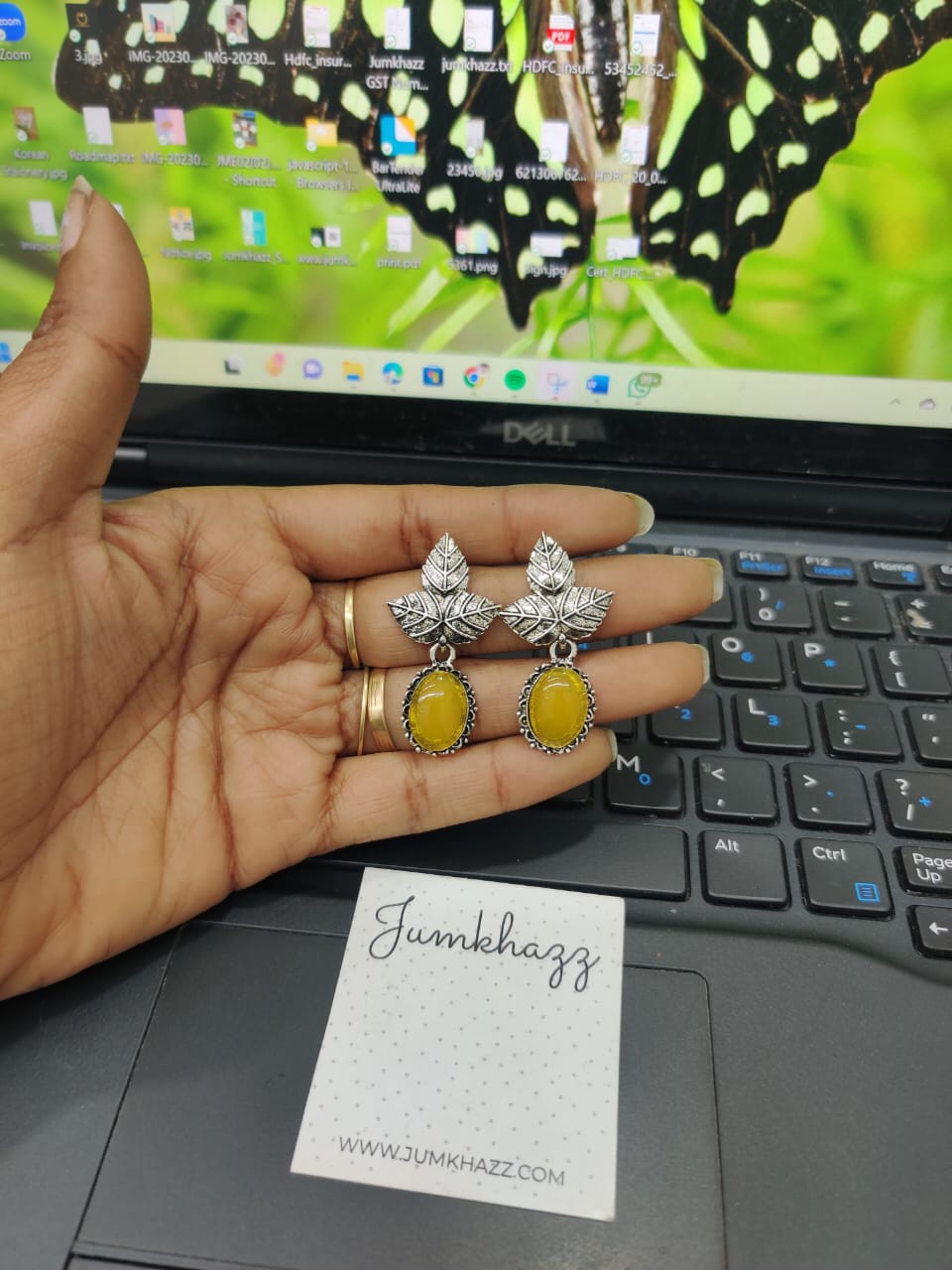 Leaf Colorful Stud(JST573)